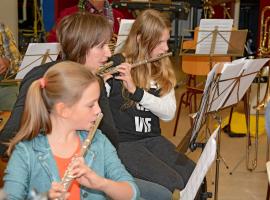 Afbeelding behorende bij Dierens Harmonie Orkest | Leer een blaas- of slagwerkinstrument bespelen
